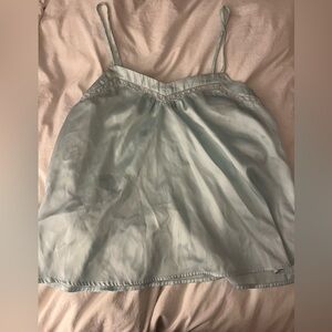 Aerie blue silk sleep tank